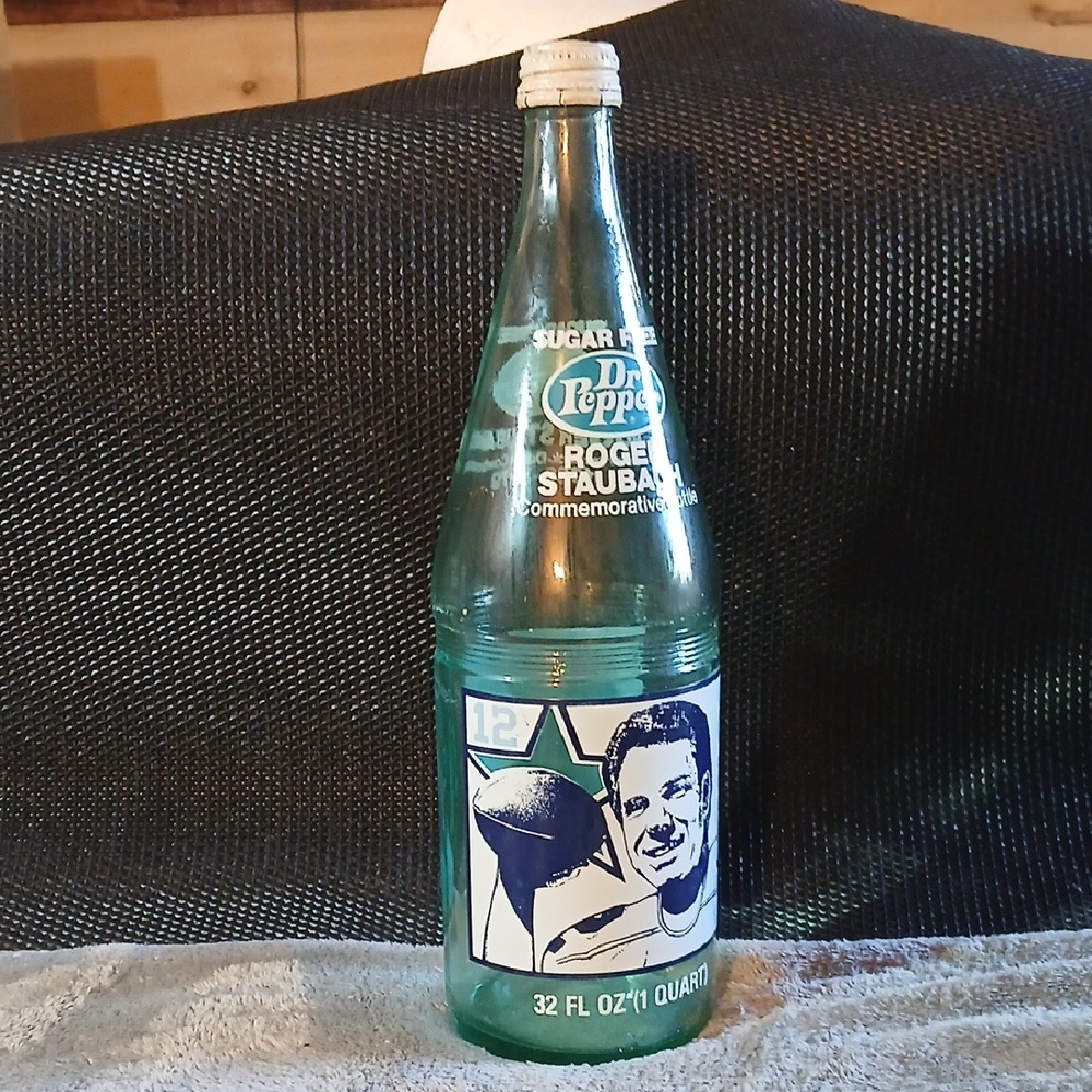 Vintage Dr Pepper Sugar Free Commemorative 32oz. Glass Bottle